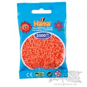 Hama Mini rojo pastel / salmón de 2000 piezas – 501-44