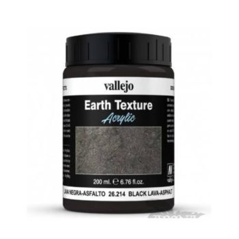 Vallejo – Texturas de Tierra 214-200 ML. Lava Negra – 26214