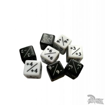 Kraken - Dado Positivo/Negativo – D6 16 mm (Set de 8)