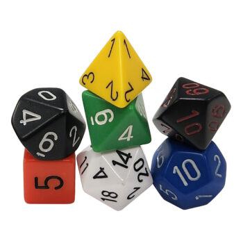 Cubo de Dados –Chessex RPG-Set Nostalgia (7 unid.)