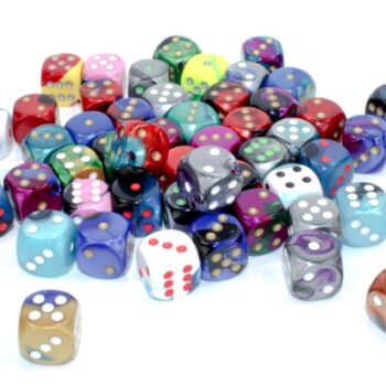 Dado – Chessex D6 Gemini 16 mm – Colores Surtidos