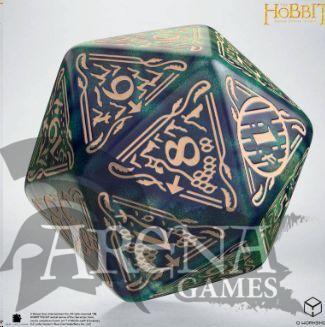 Q Workshop - Dado The Hobbit Spindown D20 Tideborn Jumbo Dice
